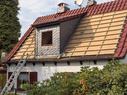 Nachtrgliche Dachdmmung und Einbau einer Dachgaube